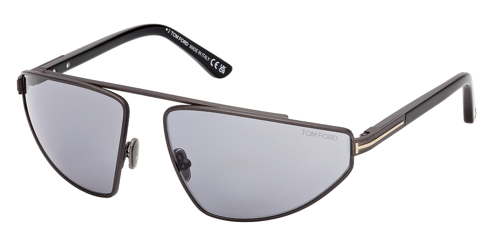 Tom Ford FT1399 PARKER-02 13A 64 - Matte Dark Ruthenium / Smoke #id:ft139913a_s:100105