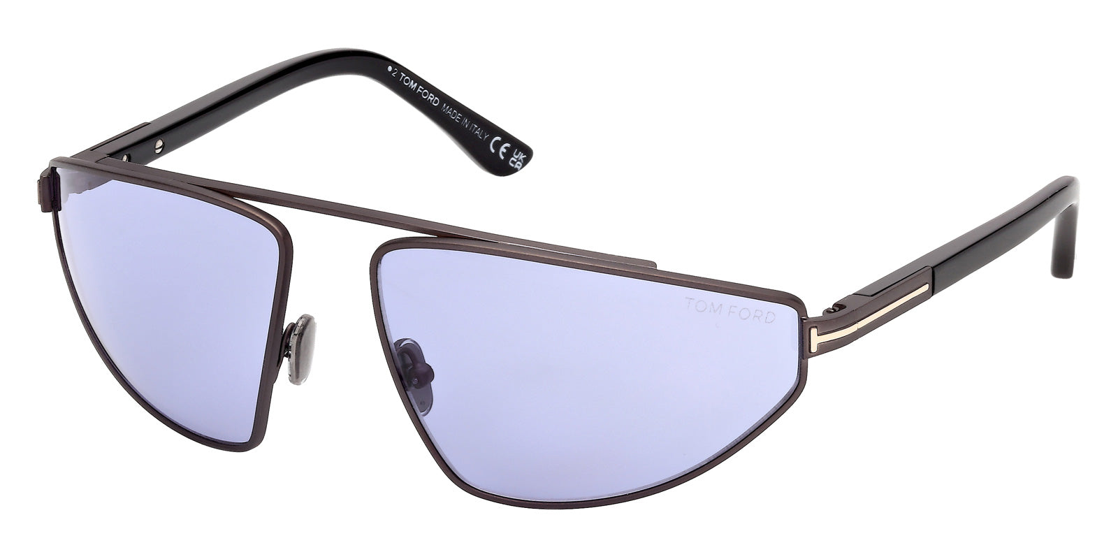 Tom Ford FT1399 PARKER-02 13Y 64 - Matte Dark Ruthenium / Violet #id:ft139913y_s:104105