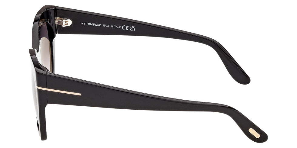 Tom Ford FT1422 JONI-02 01B 54 - Shiny Black / Gradient Smoke #id:ft142201b_s:100110