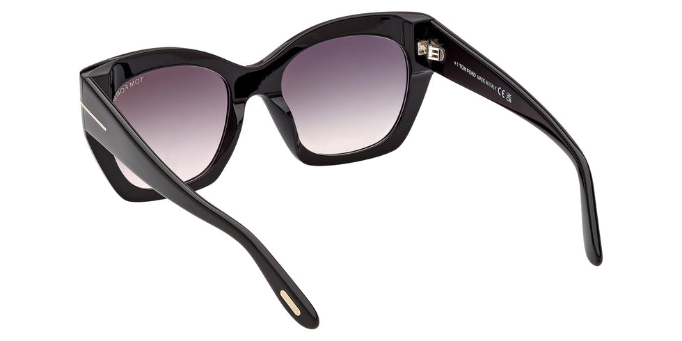 Tom Ford FT1422 JONI-02 01B 54 - Shiny Black / Gradient Smoke #id:ft142201b_s:100115