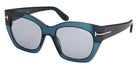 Tom Ford FT1422 JONI-02 87A 54 - Shiny Turquoise / Smoke #id:ft142287a_s:106105