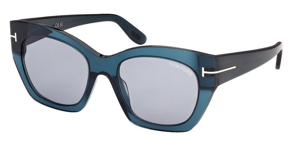 Tom Ford FT1422 JONI-02 87A 54 - Shiny Turquoise / Smoke #id:ft142287a_s:106105