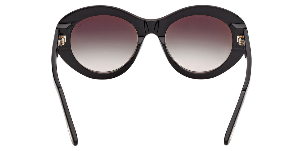 Tom Ford FT1423 ELODIE-02 01B 54 - Shiny Black / Gradient Smoke #id:ft142301b_s:100120