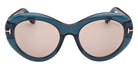 Tom Ford FT1423 ELODIE-02 87E 54 - Shiny Turquoise / Brown #id:ft142387e_s:104100