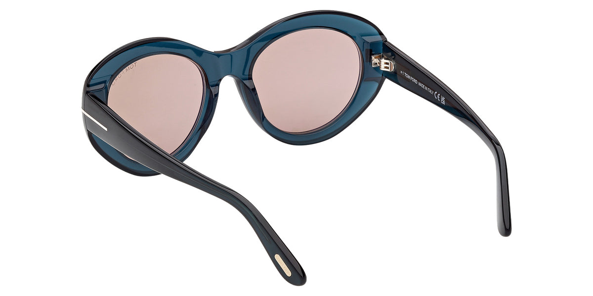 Tom Ford FT1423 ELODIE-02 87E 54 - Shiny Turquoise / Brown #id:ft142387e_s:104115
