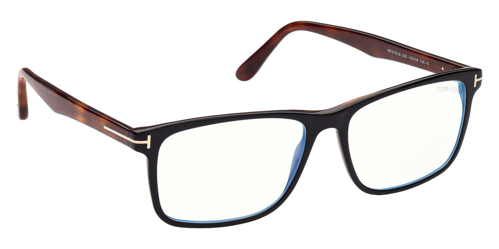 Tom Ford FT5752-B 005 55 - Black/Havana / Blue Filter #id:ft5752b005_s:100135