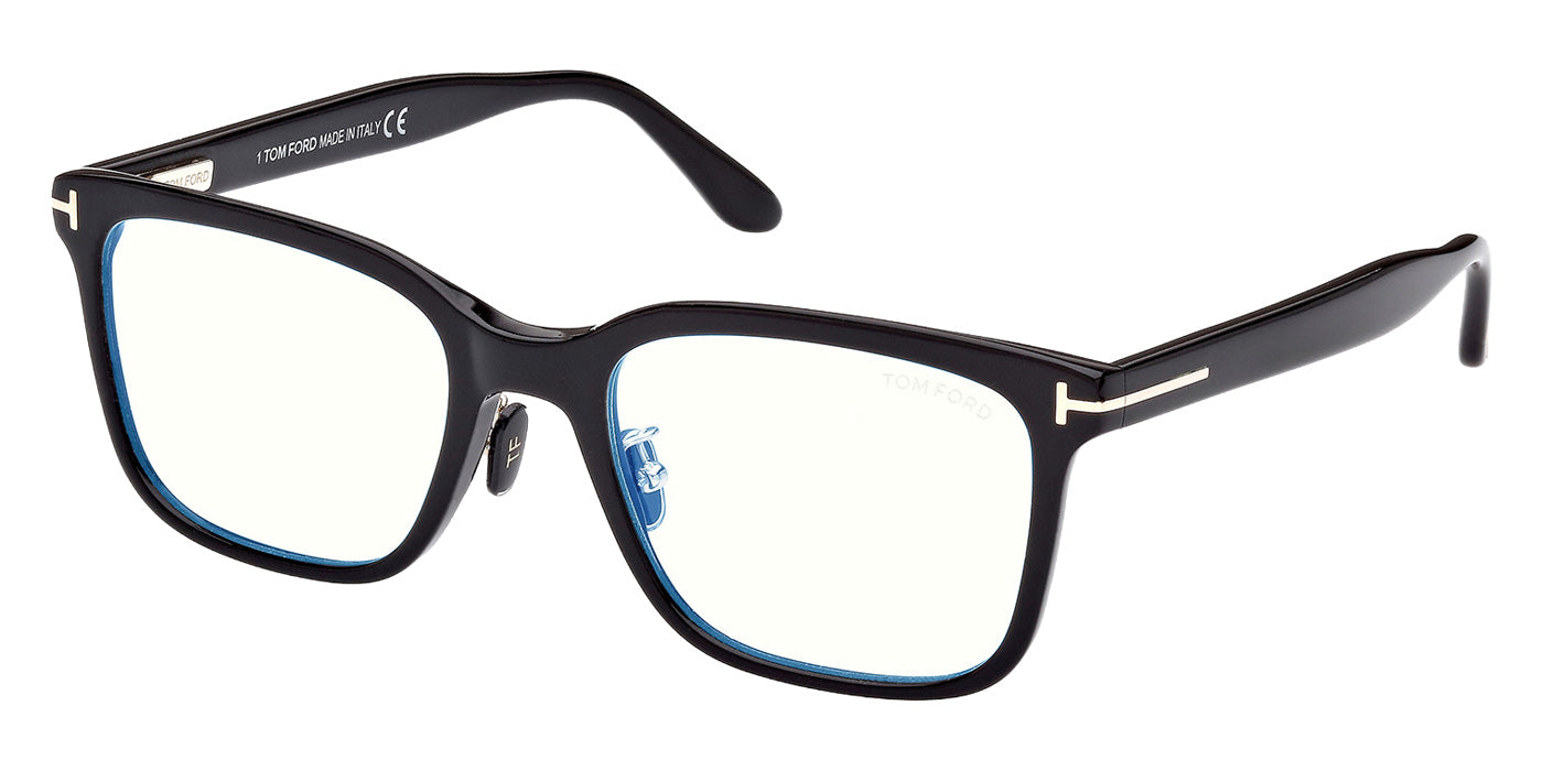 Tom Ford FT5853-D-B 001 55 - Shiny Black / Blue Filter #id:ft5853db001_s:100105