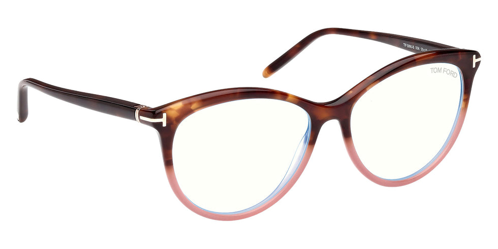 Tom Ford FT5990-B 056 55 - Colored Havana / Blue Filter #id:ft5990b056_s:100135