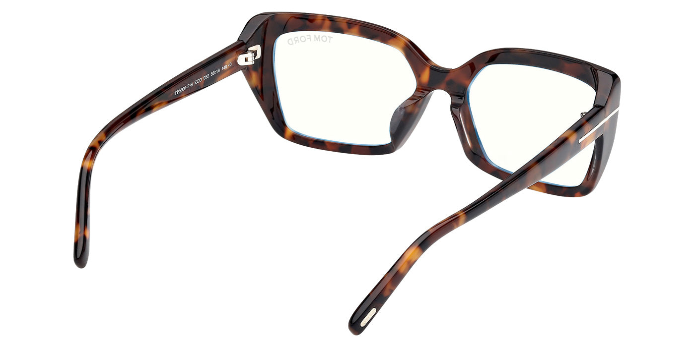 Tom Ford FT5991-F-B 052 56 - Dark Havana / Blue Filter #id:ft5991fb052_s:100125