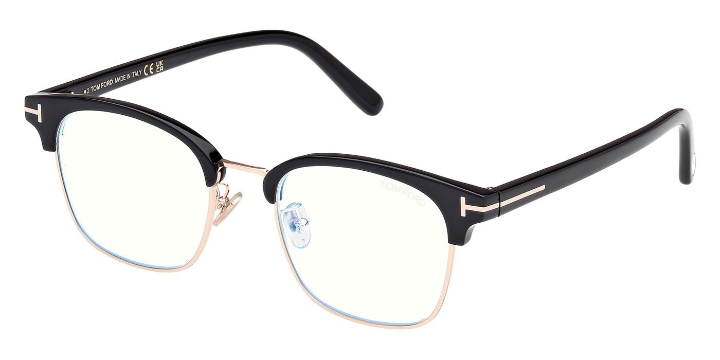 Tom Ford FT6001-K-B 001 51 - Shiny Black / Blue Filter #id:ft6001kb001_s:100105