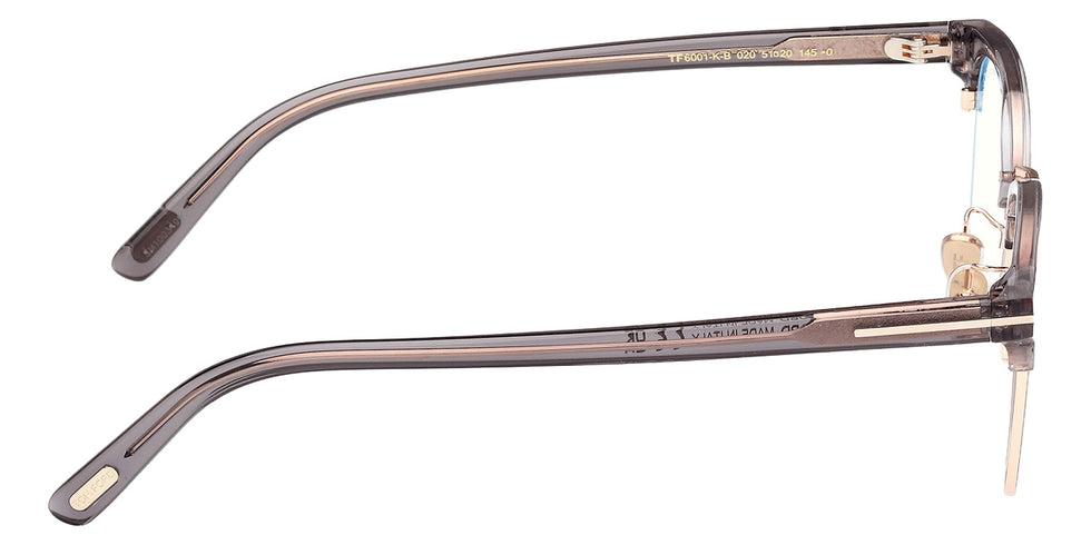 Tom Ford FT6001-K-B 020 51 - Shiny Gray / Blue Filter #id:ft6001kb020_s:104130