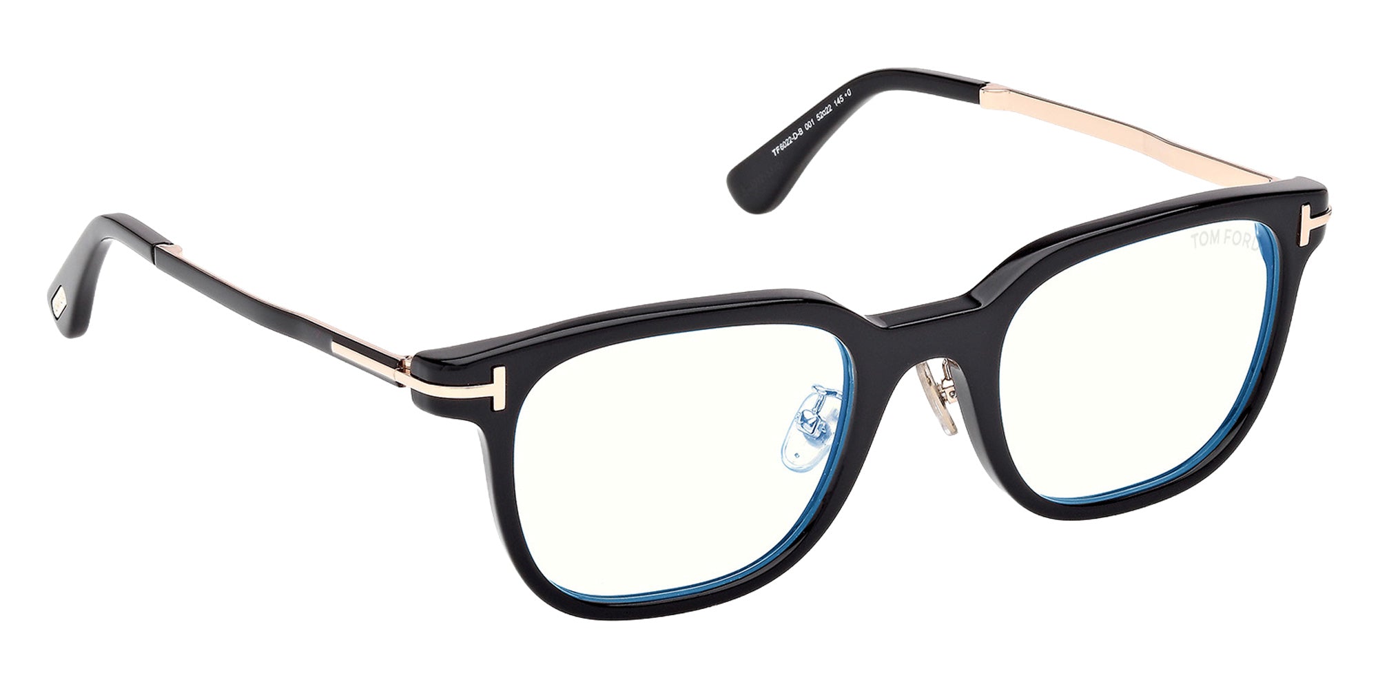 Tom Ford FT6022-D-B 001 52 - Shiny Black / Blue Filter 001 #id:ft6022db001_s:100135