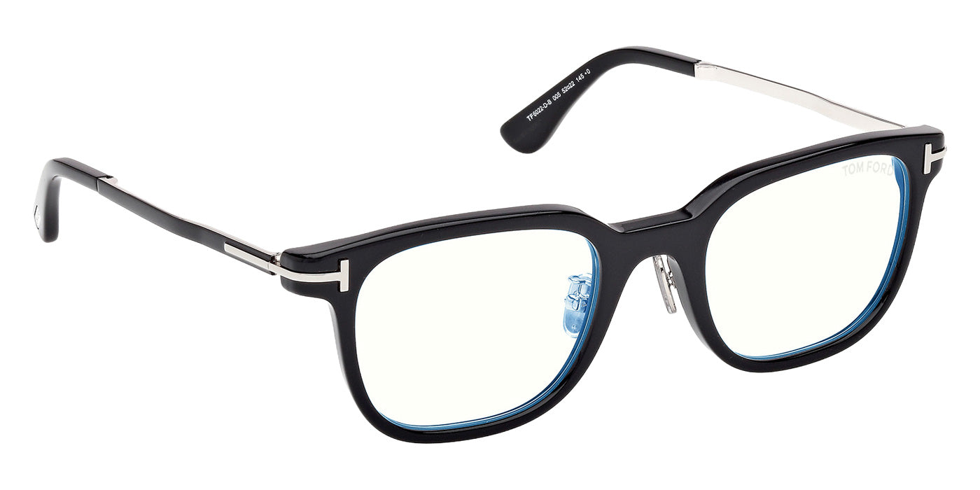 Tom Ford FT6022-D-B 005 52 - Shiny Black / Blue Filter #id:ft6022db005_s:100135