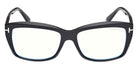 Tom Ford FT6065-B 001 55 - Shiny Black / Blue Filter #id:ft6065b001_s:100100