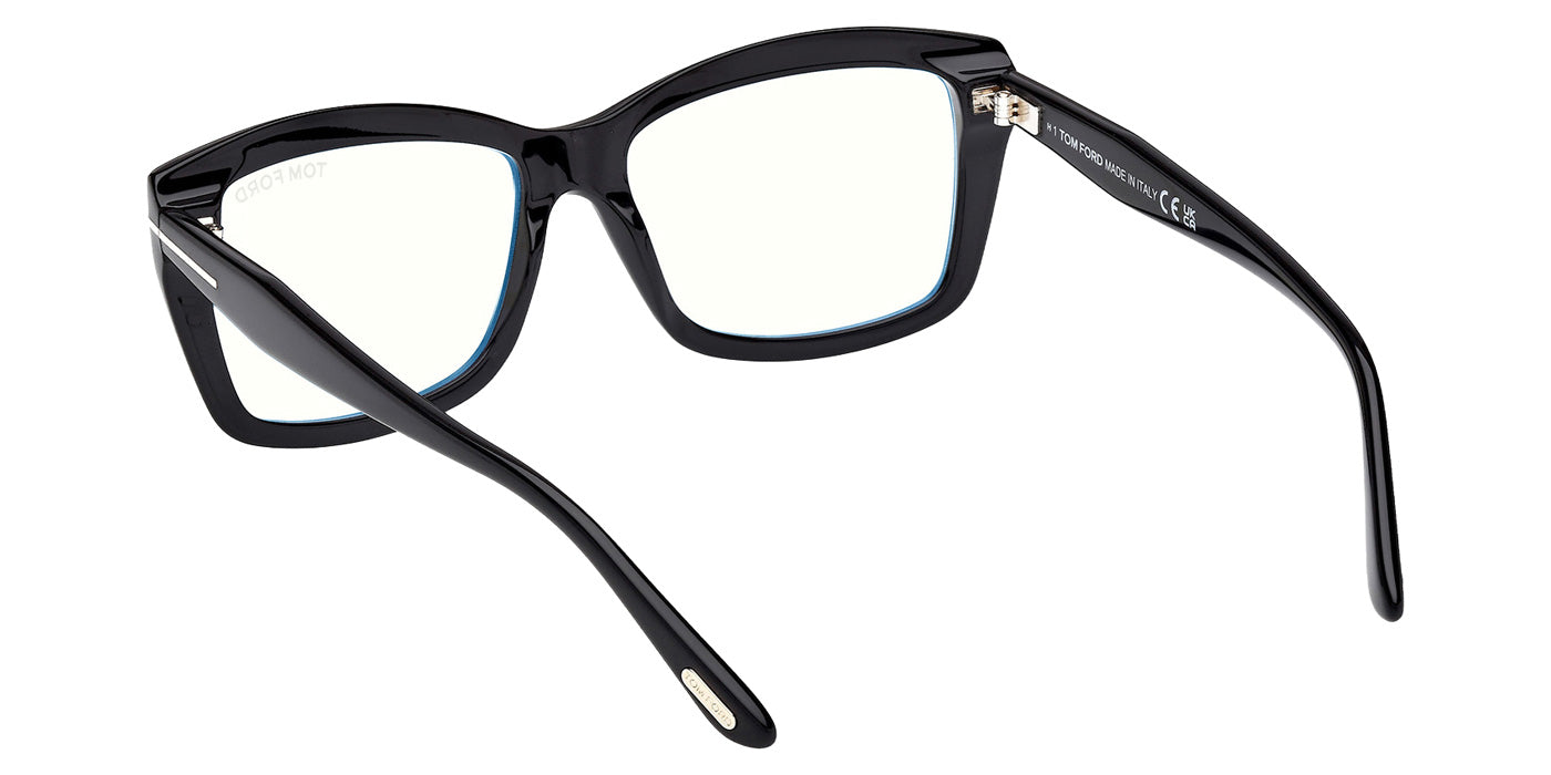 Tom Ford FT6065-B 001 55 - Shiny Black / Blue Filter #id:ft6065b001_s:100115