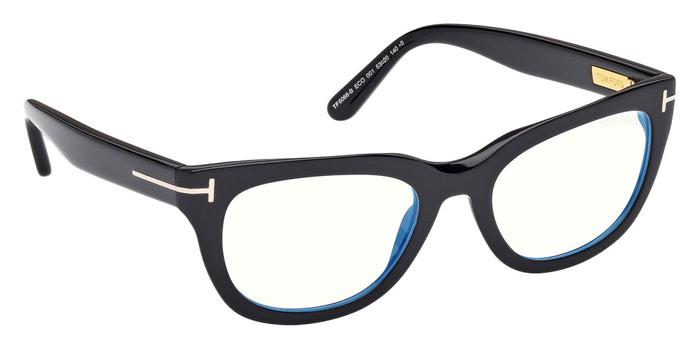 Tom Ford FT6066-B 001 53 - Shiny Black / Blue Filter #id:ft6066b001_s:100135