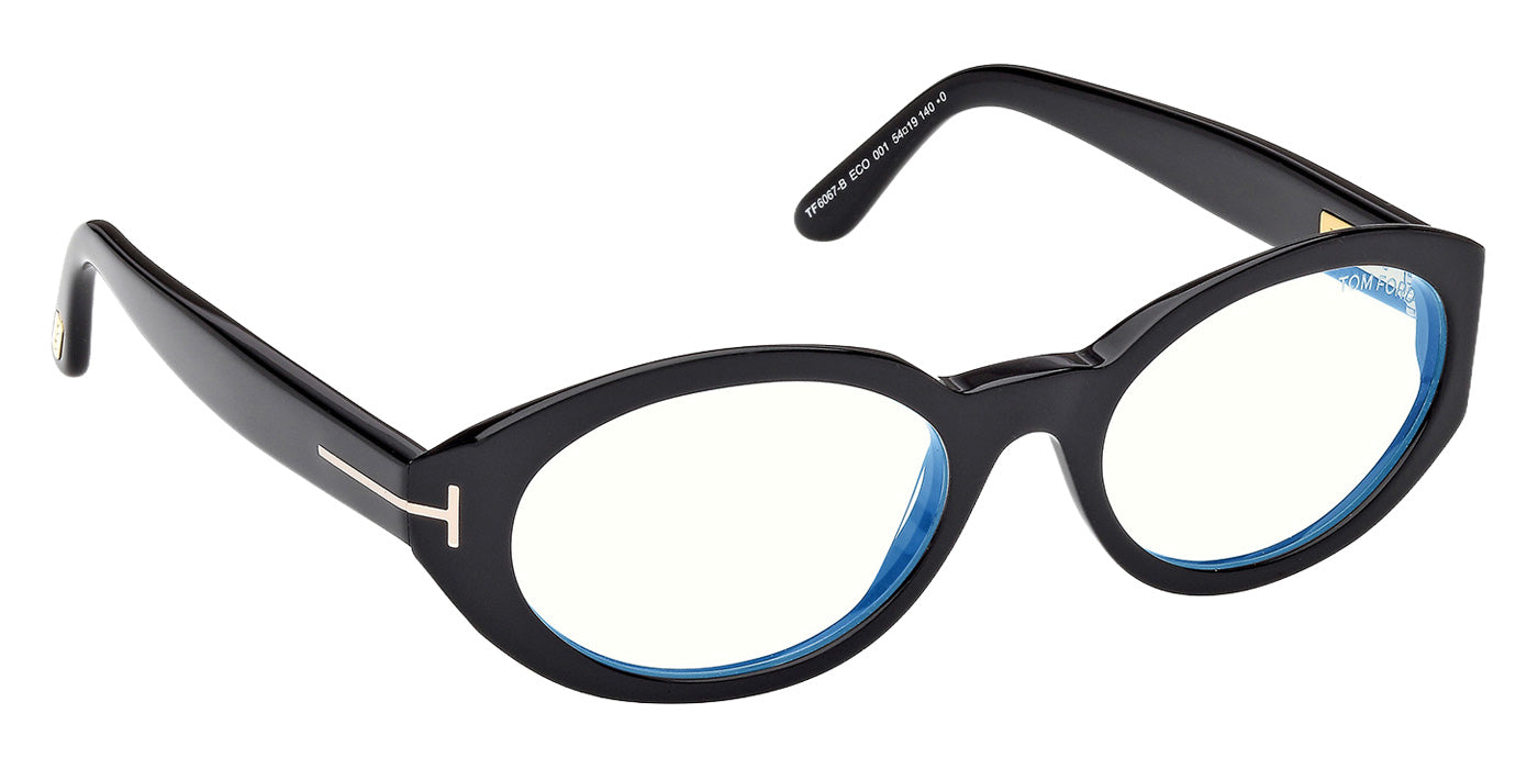 Tom Ford FT6067-B 001 54 - Shiny Black / Blue Filter #id:ft6067b001_s:100135