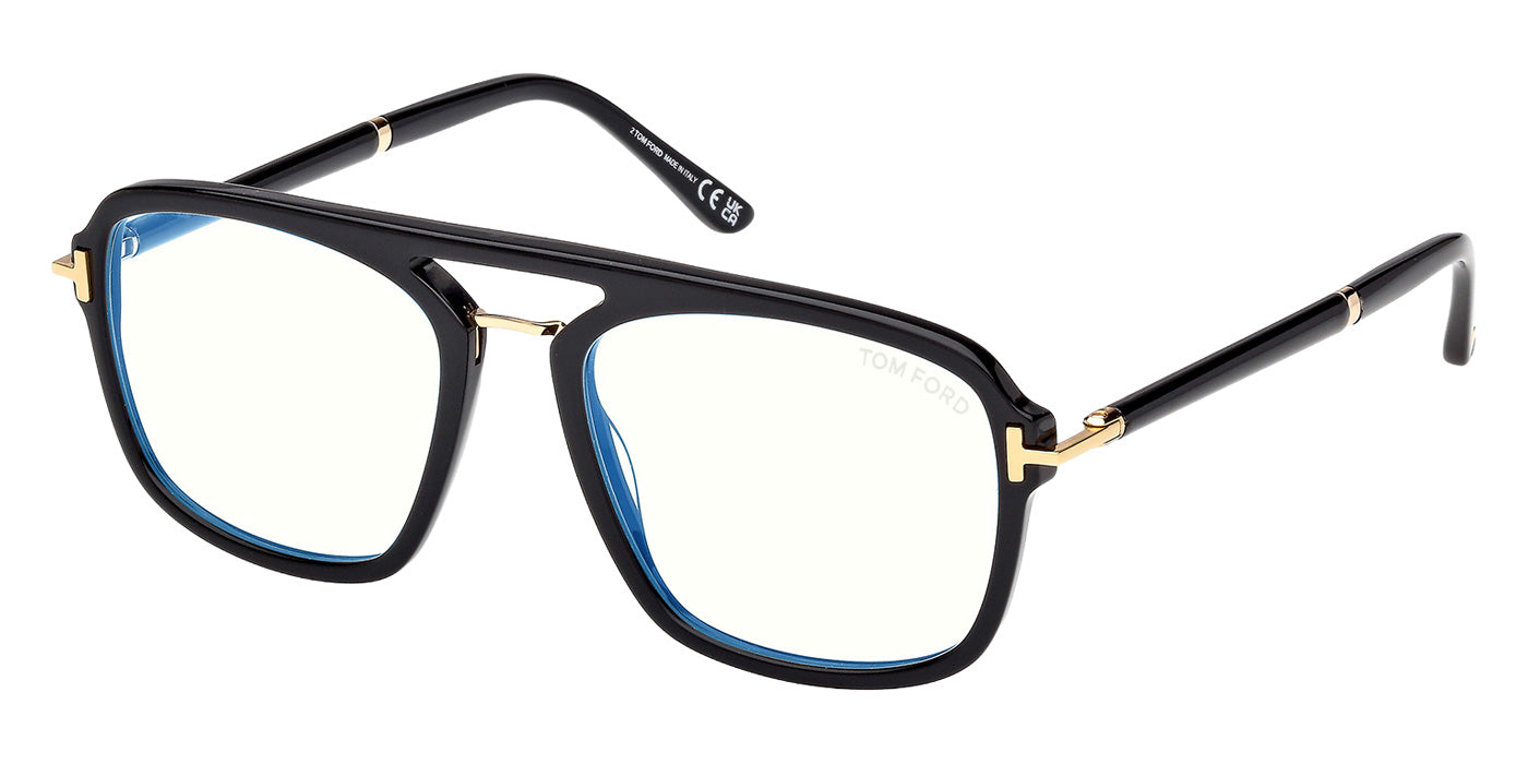 Tom Ford FT6086-B 001 54 - Shiny Black / Blue Filter #id:ft6086b001_s:100105