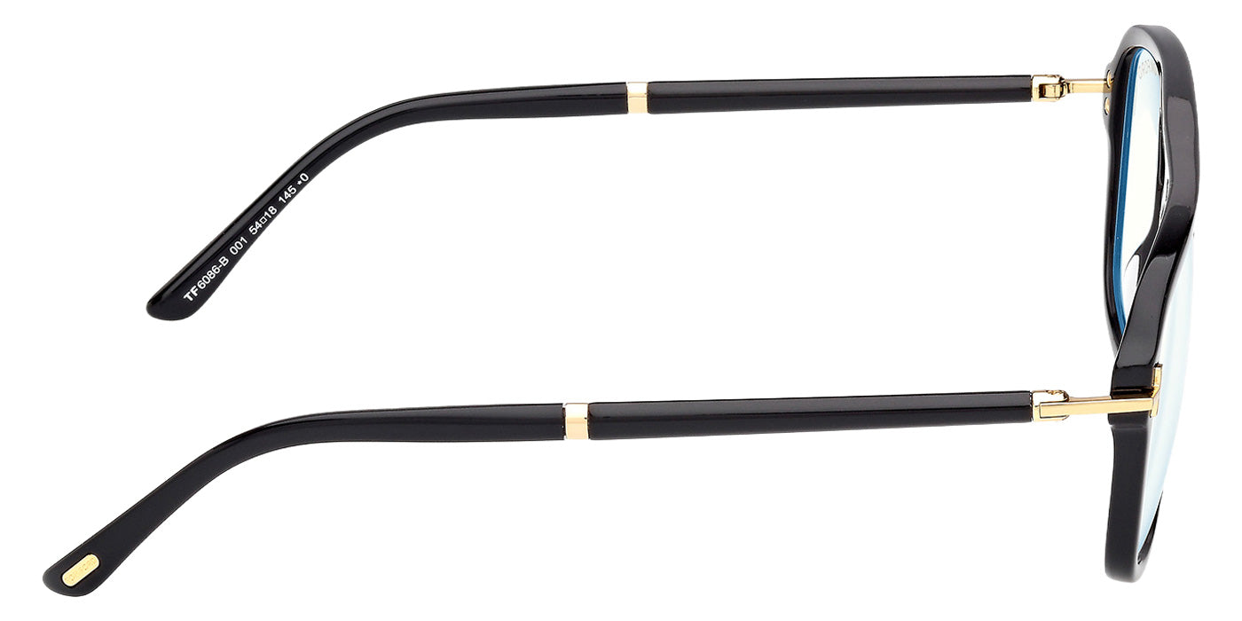 Tom Ford FT6086-B 001 54 - Shiny Black / Blue Filter #id:ft6086b001_s:100130