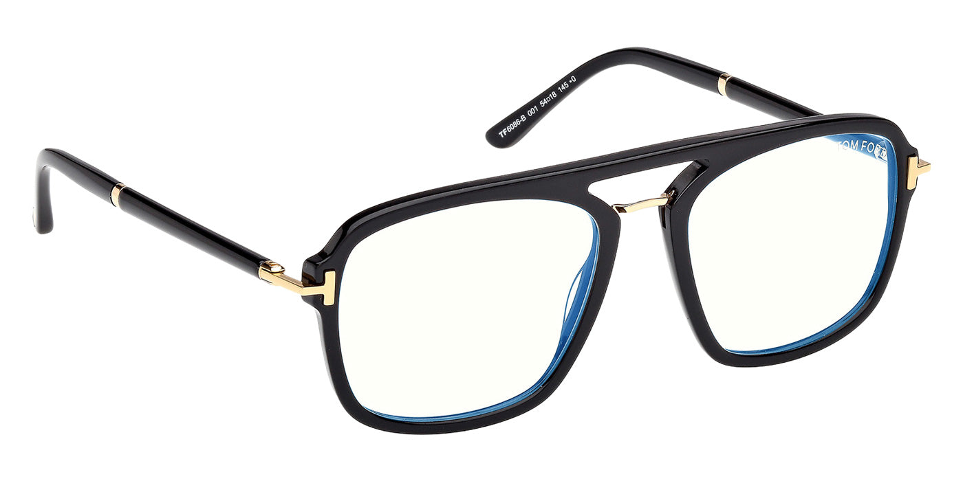 Tom Ford FT6086-B 001 54 - Shiny Black / Blue Filter #id:ft6086b001_s:100135