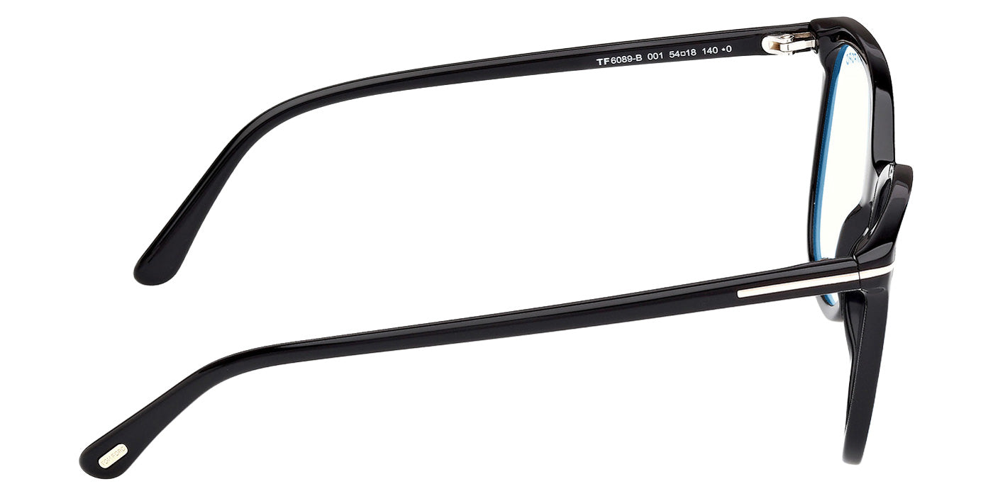 Tom Ford FT6089-B 001 54 - Shiny Black / Blue Filter #id:ft6089b001_s:100130