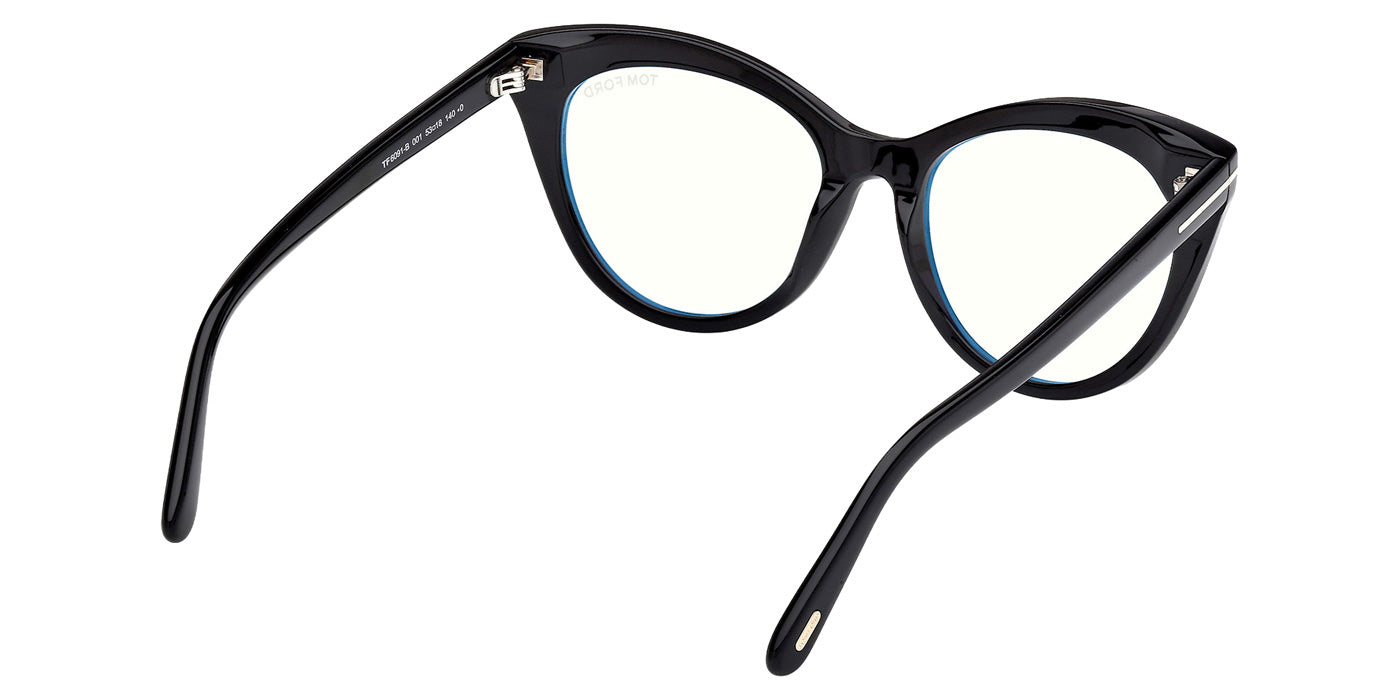 Tom Ford FT6091-B 001 53 - Shiny Black / Blue Filter #id:ft6091b001_s:100125