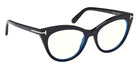 Tom Ford FT6091-B 001 53 - Shiny Black / Blue Filter #id:ft6091b001_s:100135