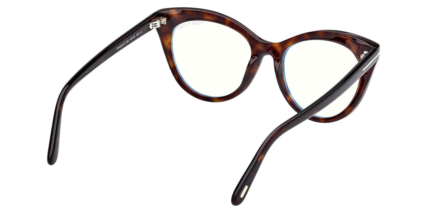 Tom Ford FT6091-B 052 53 - Dark Havana / Blue Filter #id:ft6091b052_s:102125