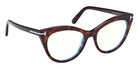 Tom Ford FT6091-B 052 53 - Dark Havana / Blue Filter #id:ft6091b052_s:102135
