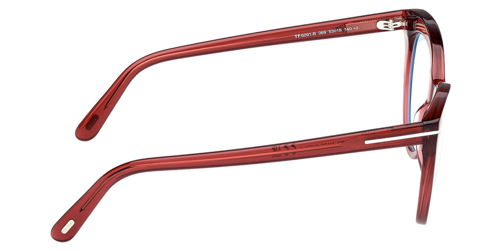 Tom Ford FT6091-B 069 53 - Shiny Bordeaux / Blue Filter #id:ft6091b069_s:106130