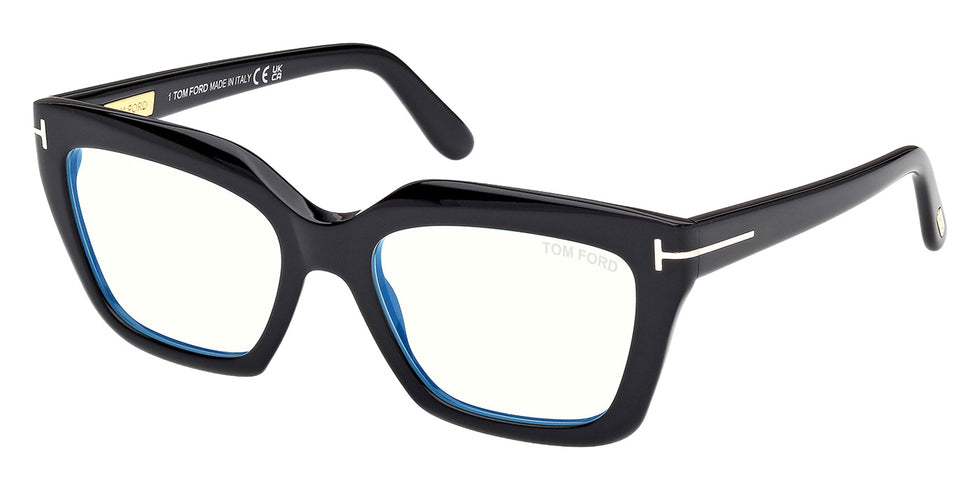 Tom Ford FT6093-B 001 53 - Shiny Black / Blue Filter #id:ft6093b001_s:100105