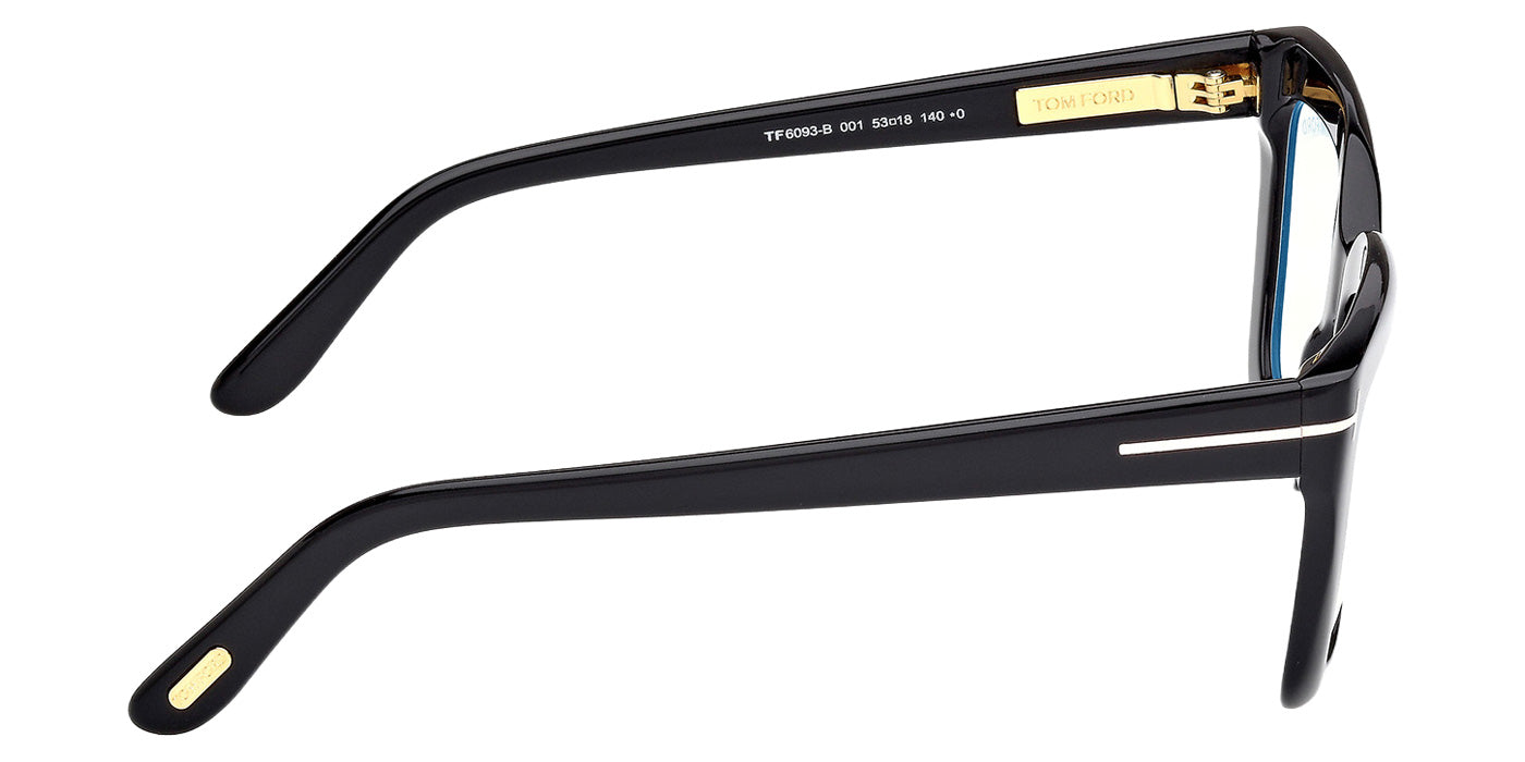 Tom Ford FT6093-B 001 53 - Shiny Black / Blue Filter #id:ft6093b001_s:100130