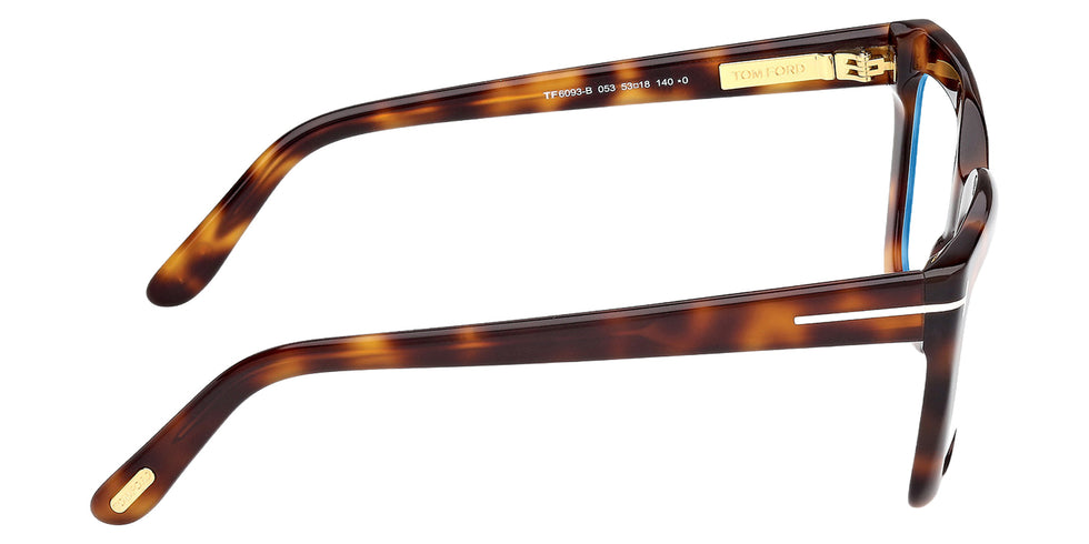 Tom Ford FT6093-B 053 53 - Blonde Havana / Blue Filter 053 #id:ft6093b053_s:100130