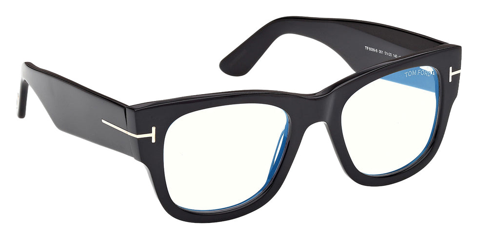Tom Ford FT6099-B 001 51 - Shiny Black / Smoke Blue Filter #id:ft6099b001_s:100135