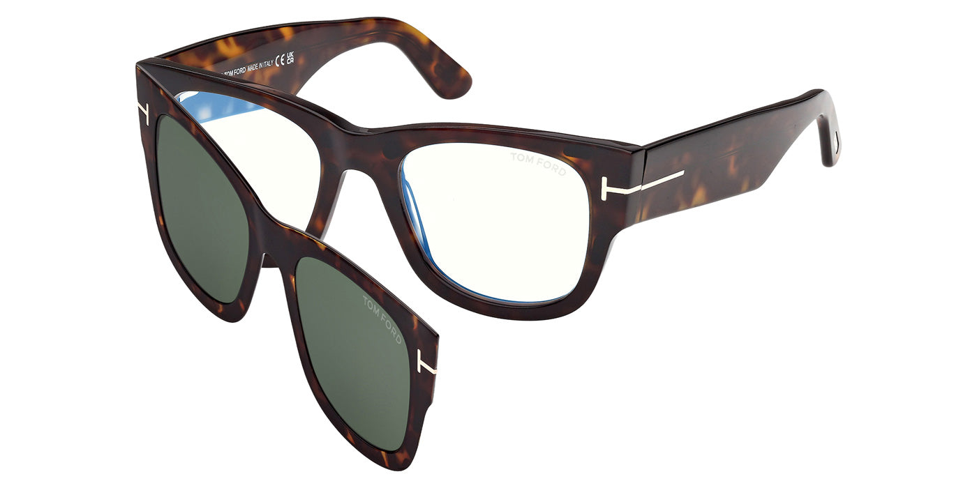 Tom Ford FT6099-B 052 51 - Dark Havana / Green Blue Filter #id:ft6099b052_s:102105