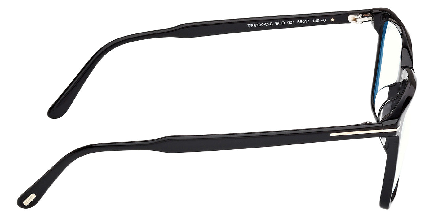 Tom Ford FT6100-D-B 001 56 - Shiny Black / Blue Filter #id:ft6100db001_s:100130