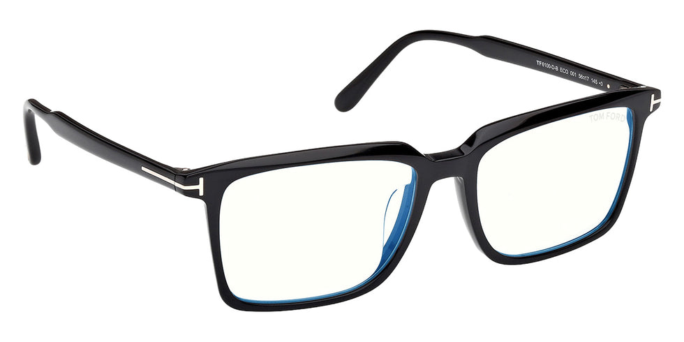 Tom Ford FT6100-D-B 001 56 - Shiny Black / Blue Filter #id:ft6100db001_s:100135