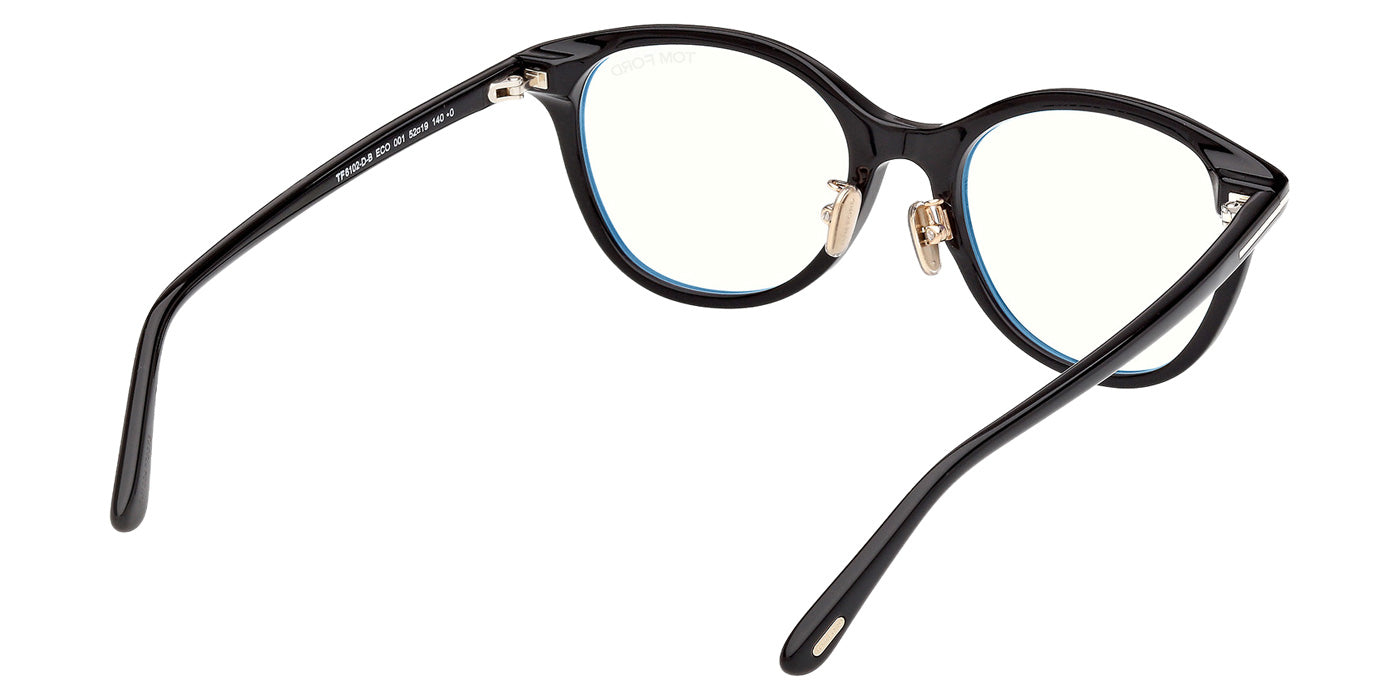 Tom Ford FT6102-D-B 001 52 - Shiny Black / Blue Filter #id:ft6102db001_s:100125