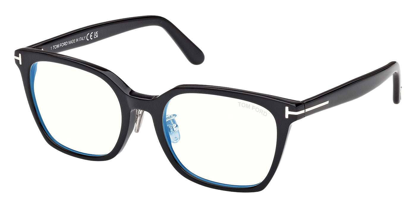 Tom Ford FT6103-D-B 001 53 - Shiny Black / Blue Filter #id:ft6103db001_s:100105