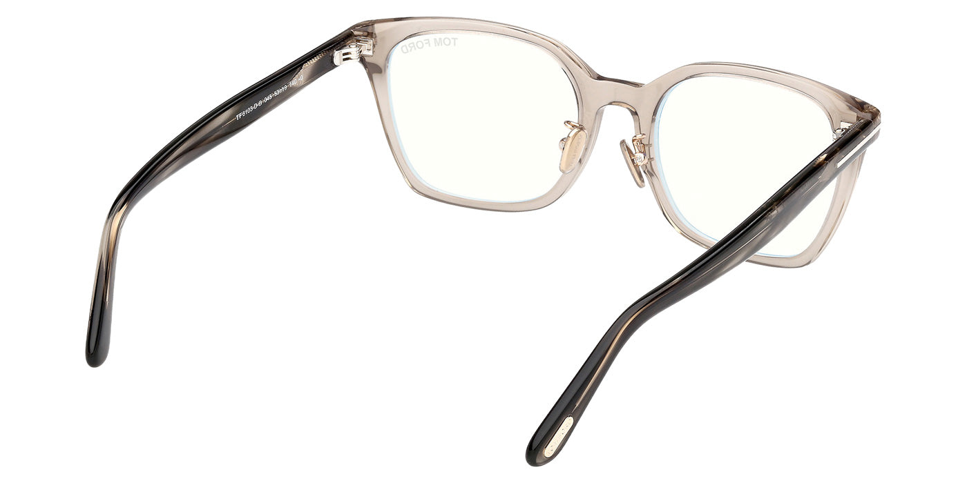 Tom Ford FT6103-D-B 045 53 - Shiny Light Brown / Blue Filter #id:ft6103db045_s:102125