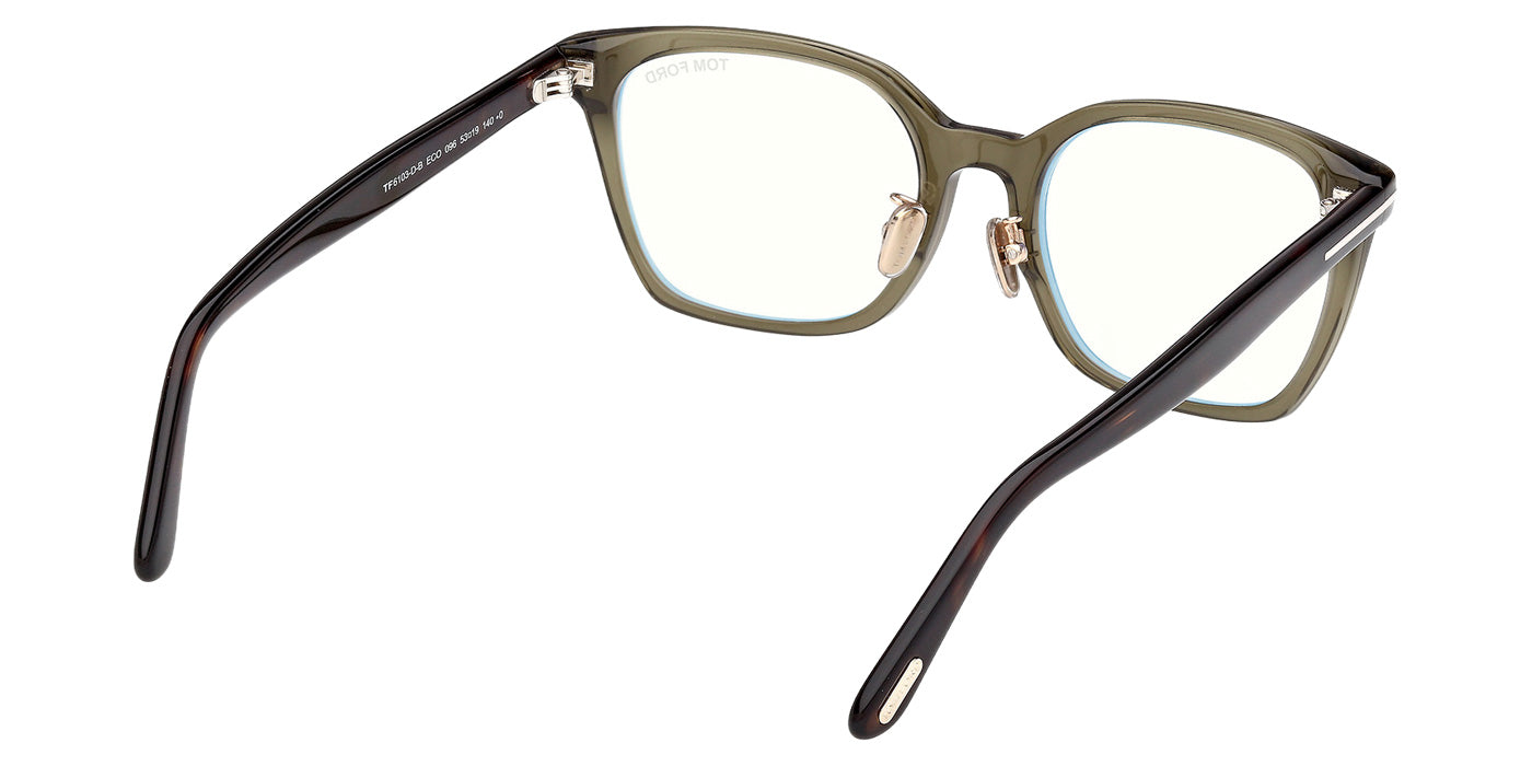 Tom Ford FT6103-D-B 096 53 - Shiny Dark Green / Blue Filter #id:ft6103db096_s:104125