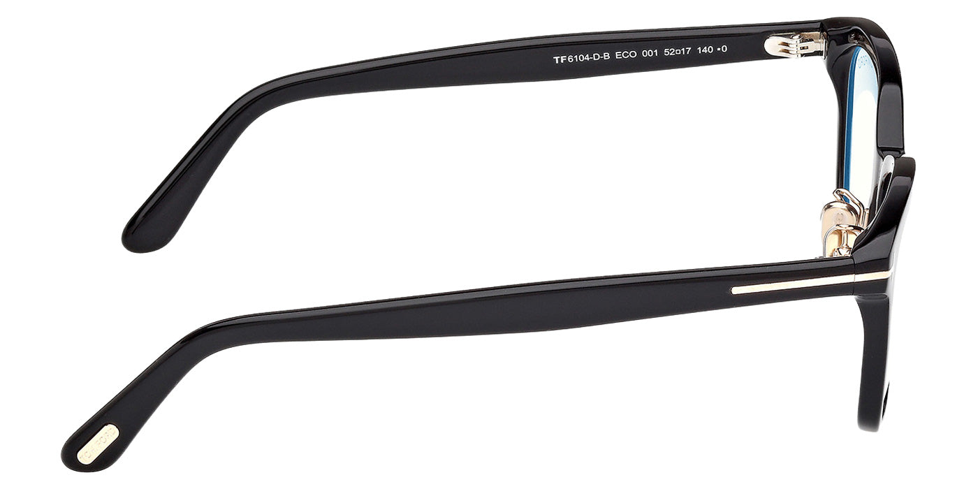 Tom Ford FT6104-D-B 001 52 - Shiny Black / Blue Filter #id:ft6104db001_s:100130