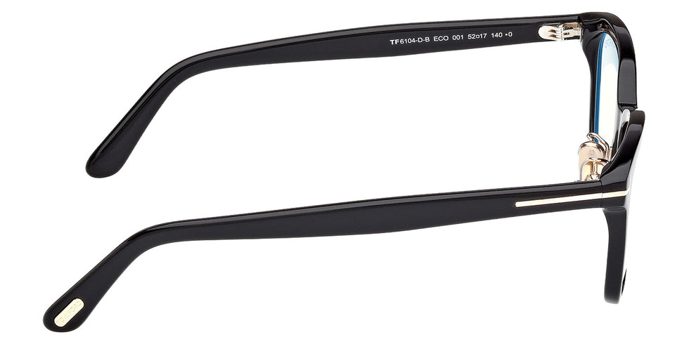 Tom Ford FT6104-D-B 001 52 - Shiny Black / Blue Filter #id:ft6104db001_s:100130