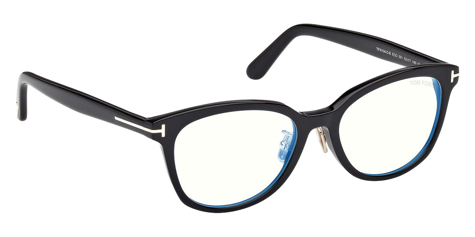 Tom Ford FT6104-D-B 001 52 - Shiny Black / Blue Filter #id:ft6104db001_s:100135