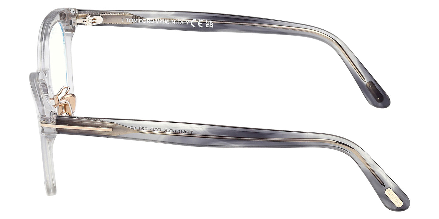 Tom Ford FT6104-D-B 020 52 - Shiny Gray / Blue Filter #id:ft6104db020_s:102110