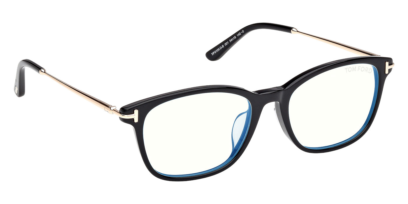 Tom Ford FT6105-D-B 001 54 - Shiny Black / Blue Filter #id:ft6105db001_s:100135