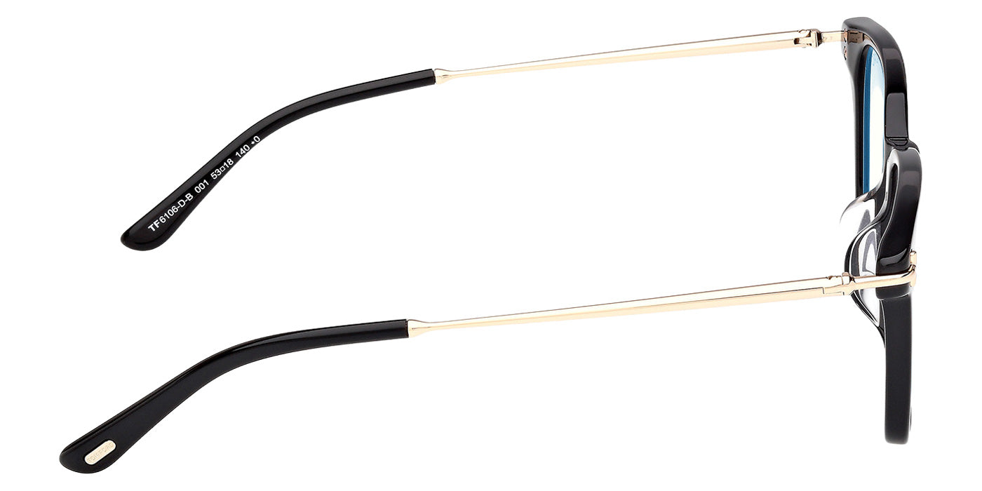 Tom Ford FT6106-D-B 001 53 - Shiny Black / Blue Filter #id:ft6106db001_s:100130