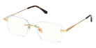 Tom Ford FT6117-B 030 54 - Shiny Deep Gold / Blue Filter 030 #id:ft6117b030_s:100105