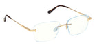 Tom Ford FT6117-B 030 54 - Shiny Deep Gold / Blue Filter 030 #id:ft6117b030_s:100135