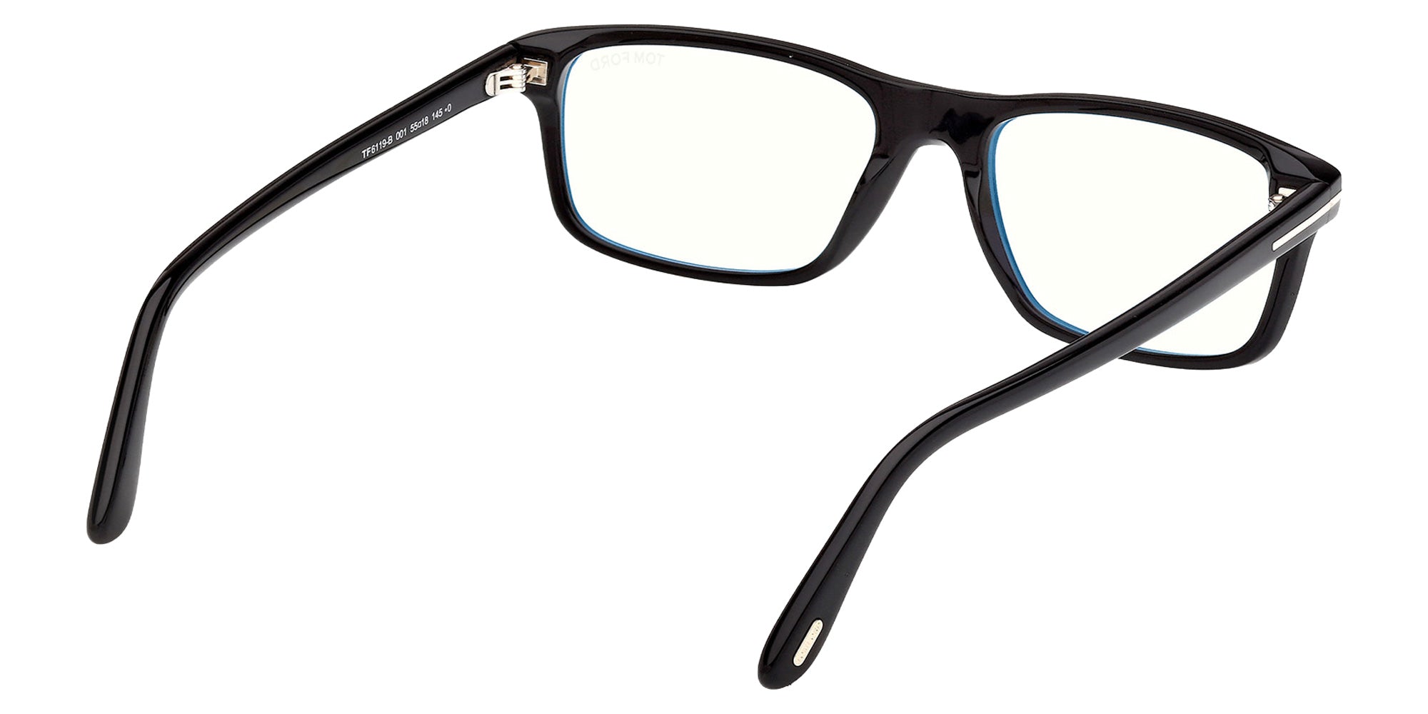 Tom Ford FT6119-B 001 53 - Shiny Black / Blue Filter 001 #id:ft6119b001_s:100125